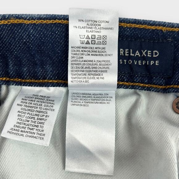 Lucky Brand Relaxed Stovepipe Jeans Floral Hand Painted Customized Size 4/27 - Picture 6 of 12